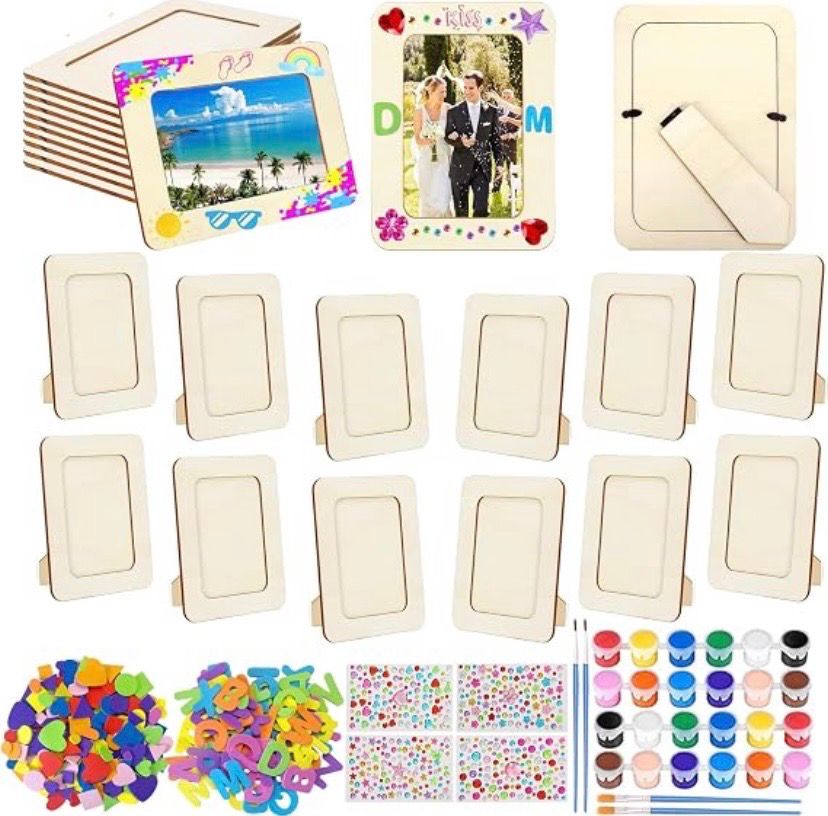 NEW 12 Frame DIY Painting Craft Kit