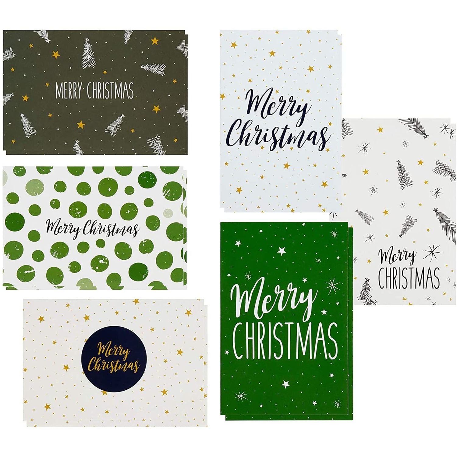NEW 48 Pack Christmas Holiday Greeting Cards with Envelopes