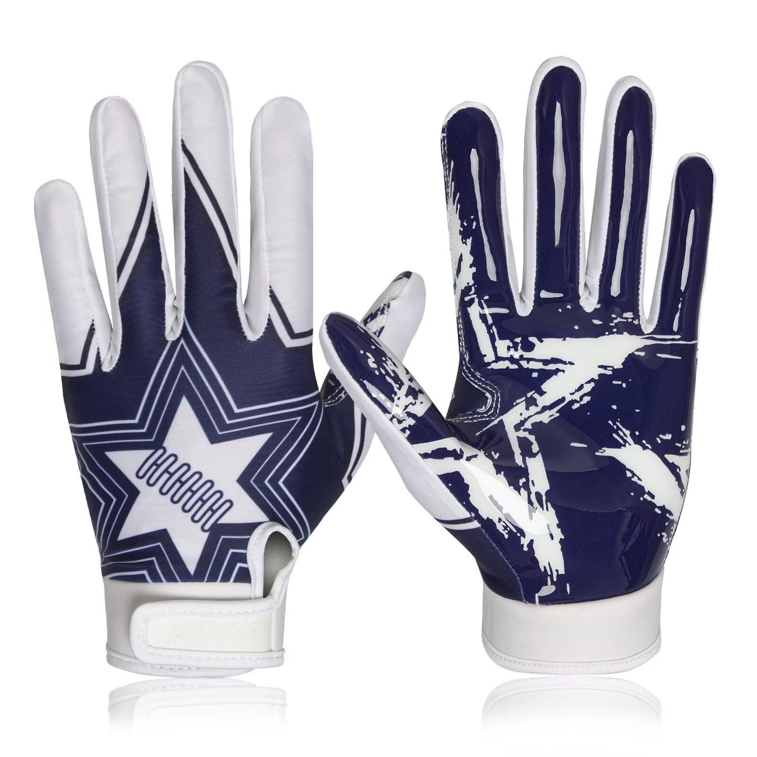 NEW Receiver Football Gloves Mens Sticky Grip Size Large