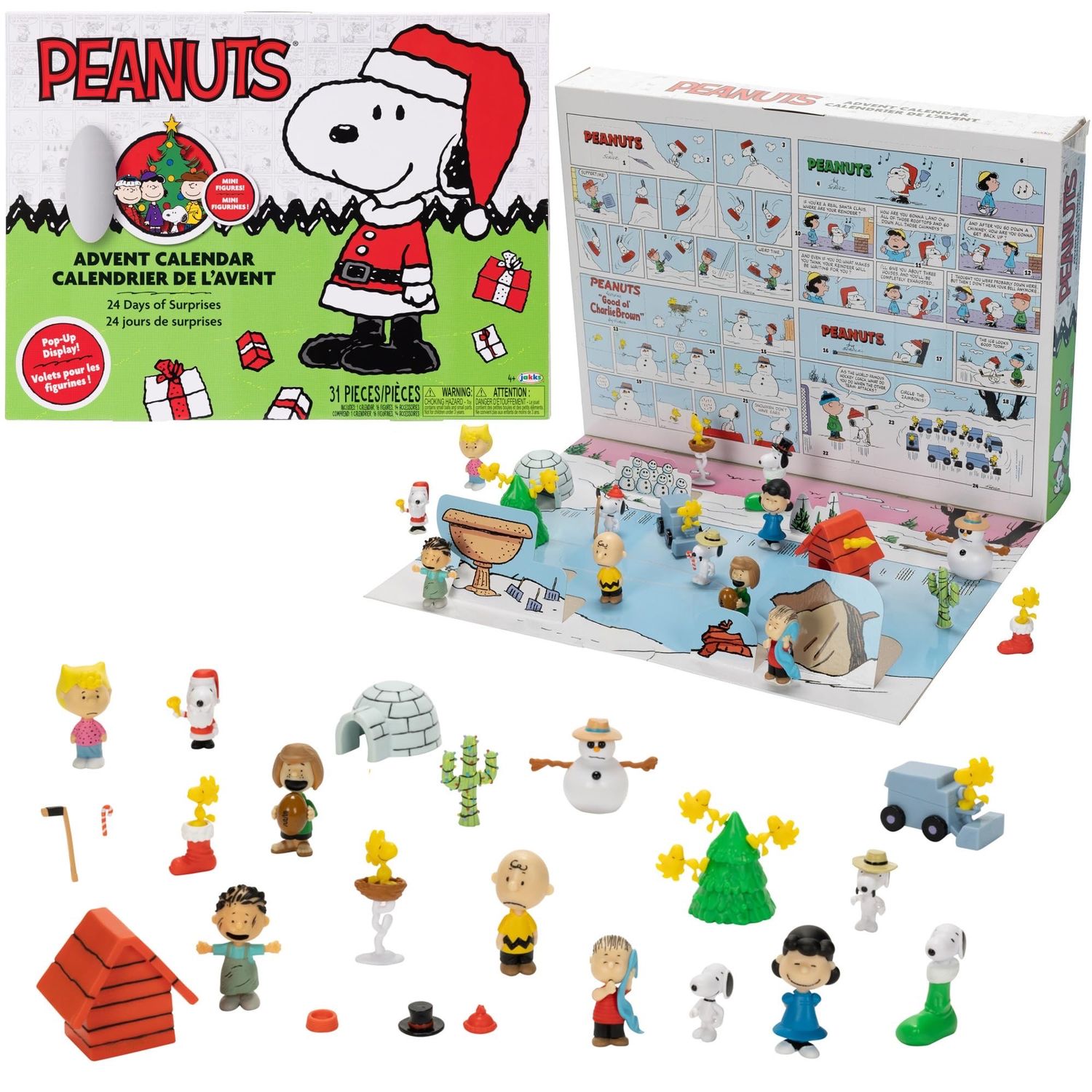 NEW Rare Peanuts Christmas Advent Calendar Snoopy Charlie Brown