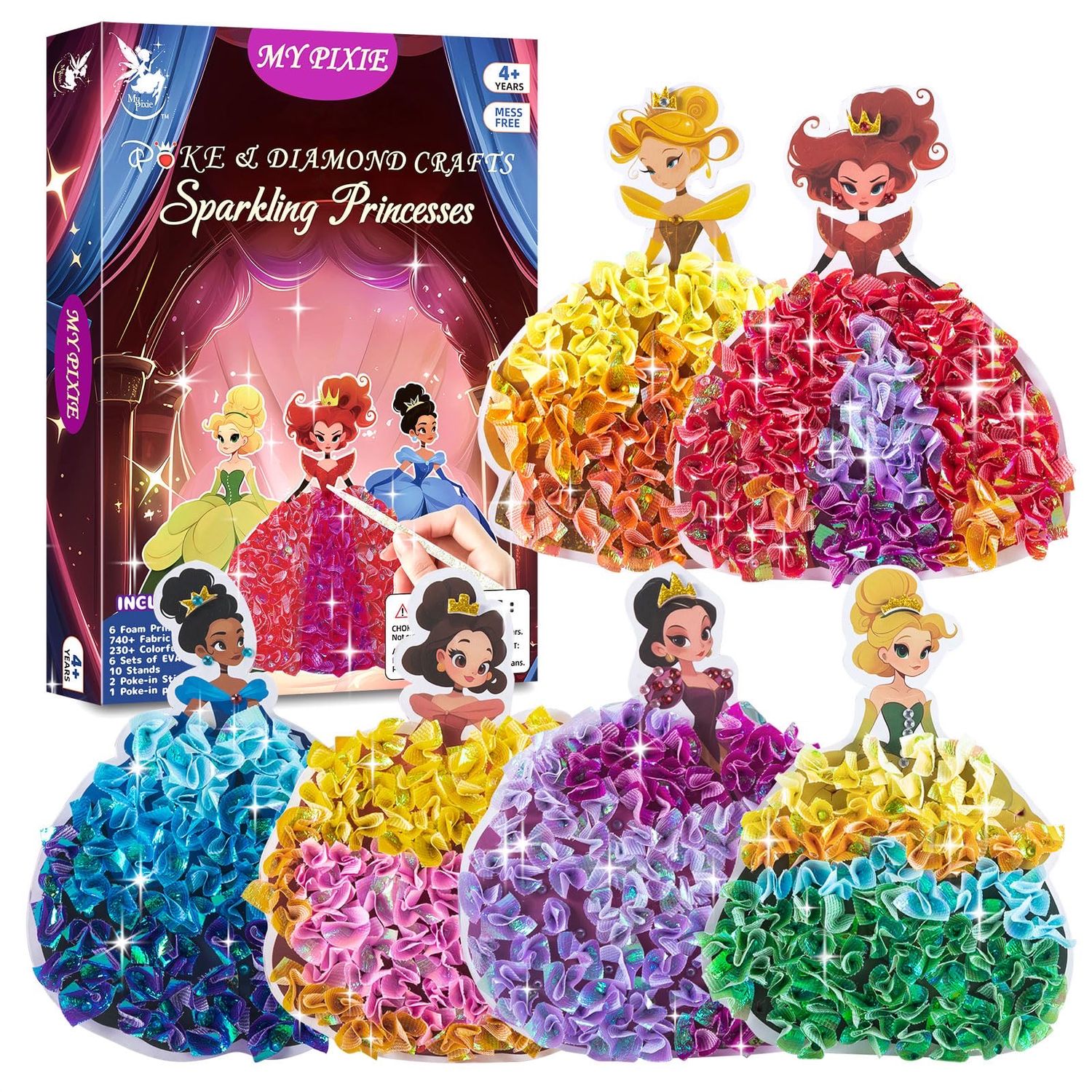 SEALED MyPixie Poke Diamond Art Kits DIY Princess Activity Kit