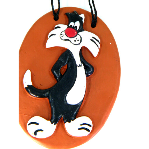 Premium quality clay Sylvester Cat wall hanging