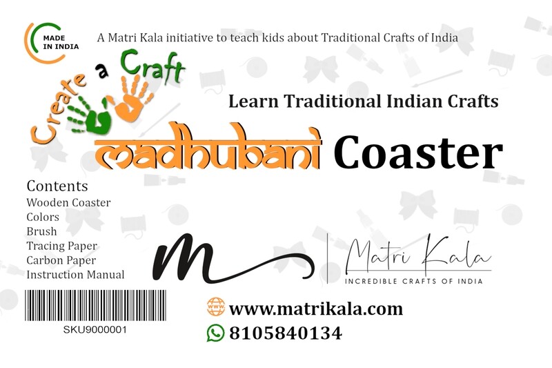 Create a Craft Madhubani Coaster