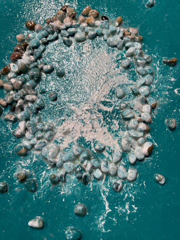 Fresh Spring - "A welling up of new life—stone anchoring the shimmer of water’s renewal.”