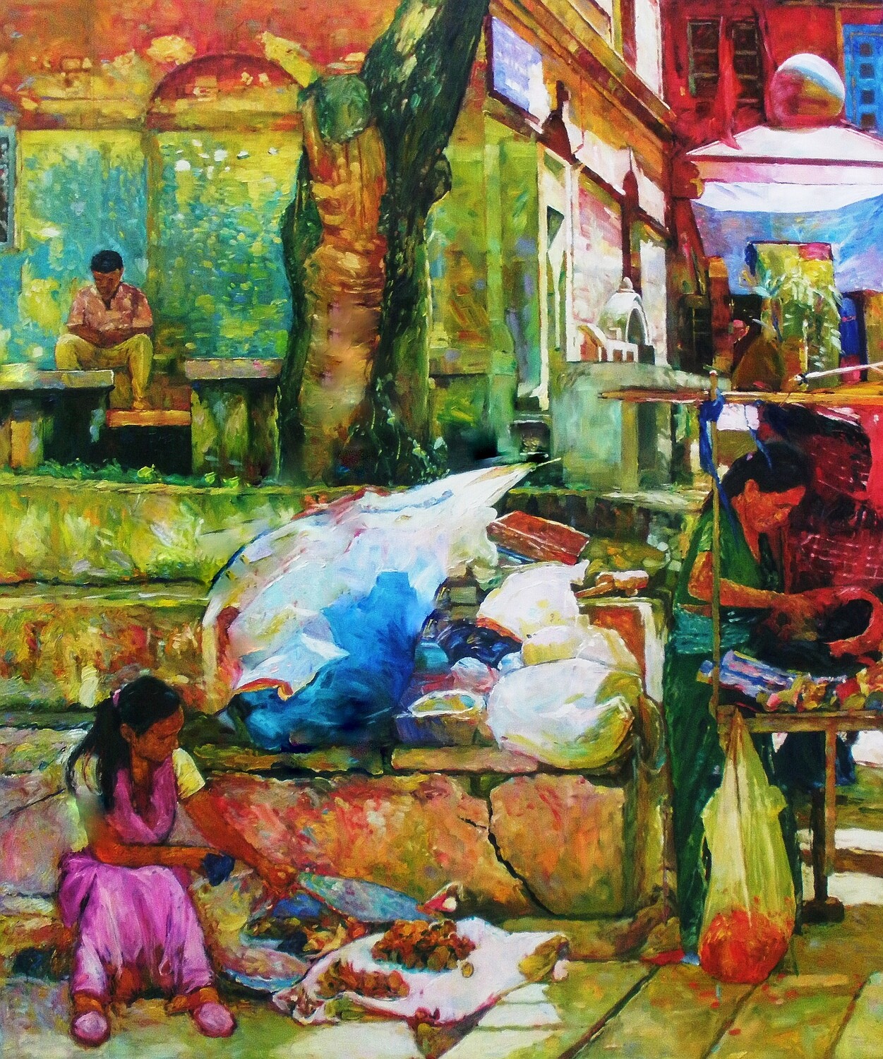 Nepal Street sellers