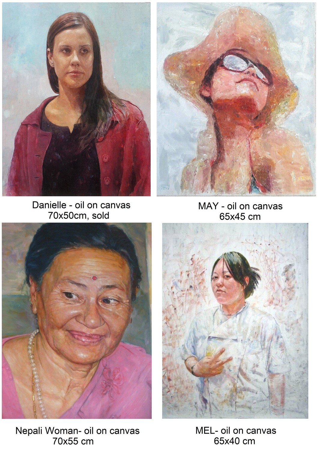 SOLD PORTRAITS of woman