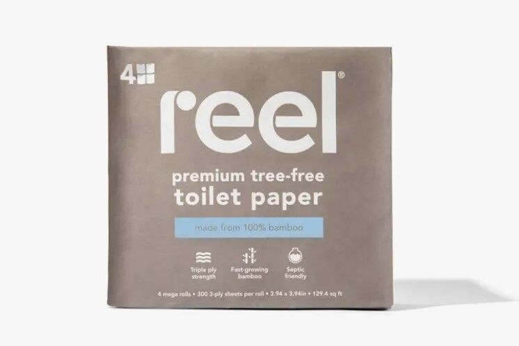 Reel Premium Bamboo Toilet Paper 4ct Pack