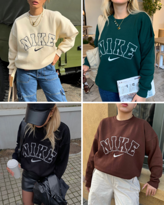 Swoosh Vintage Sweaters