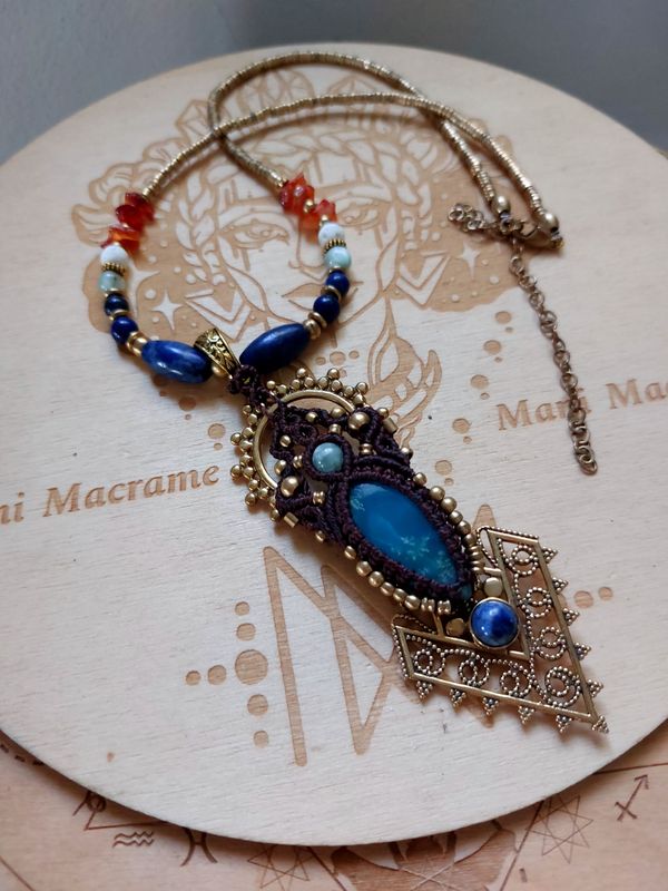 Hemimorphite pendant