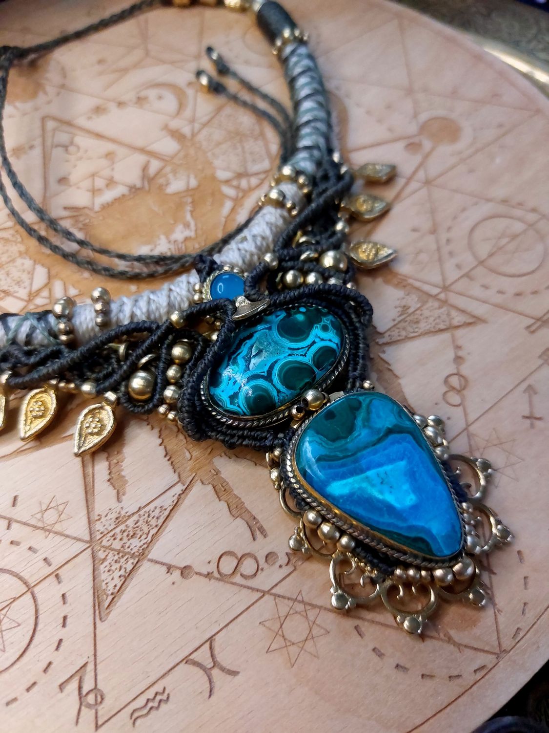 Chrysocolla necklace 