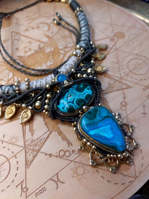 Chrysocolla necklace 