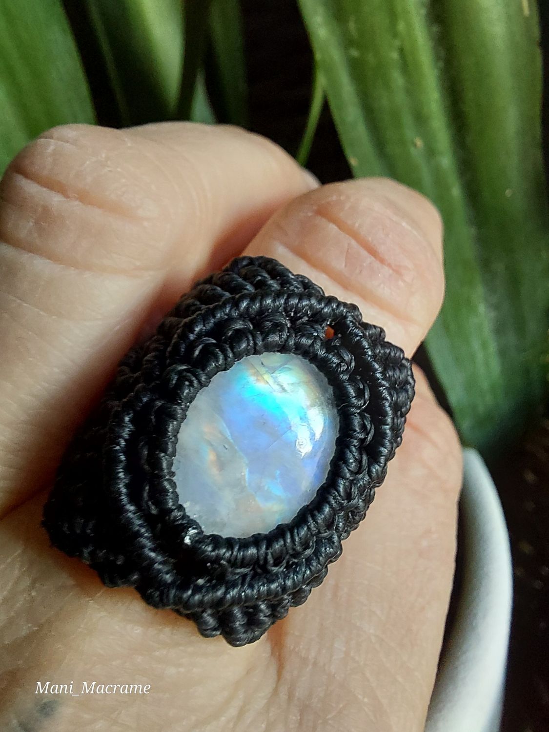 Unisex Moonstone ring