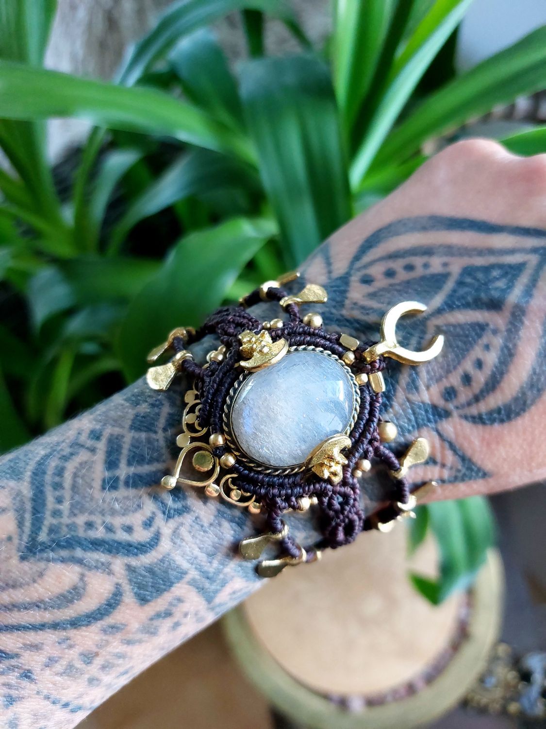 Chunky bracelet brown