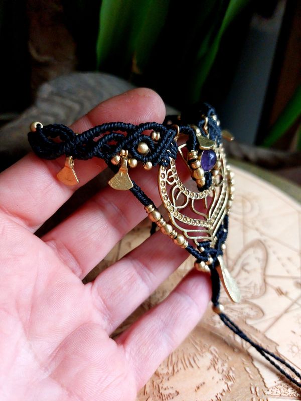 Black amethyst bracelet 