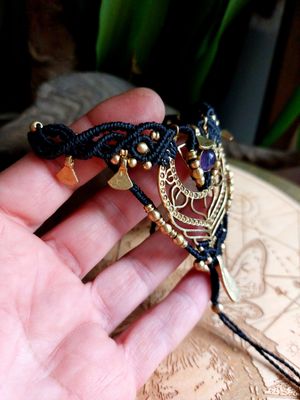 Black amethyst bracelet 