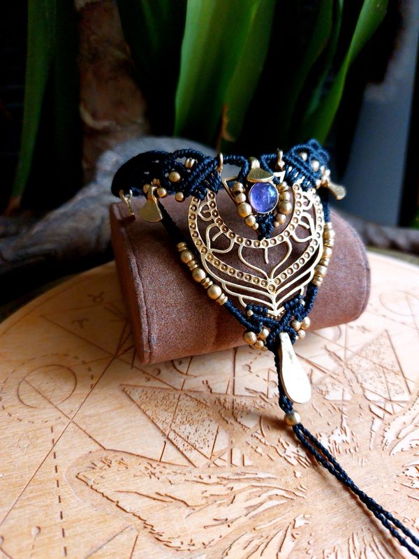 Black amethyst bracelet 