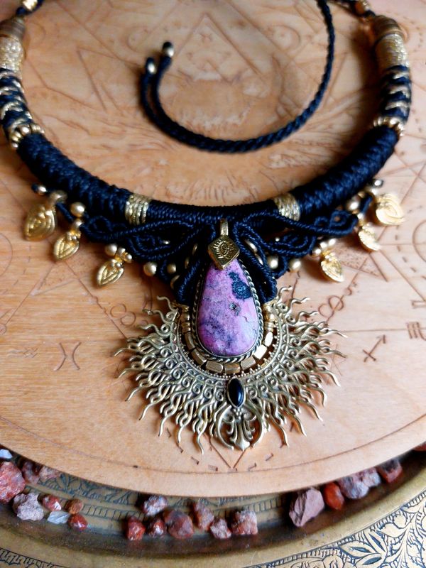 Rhodonite necklace 