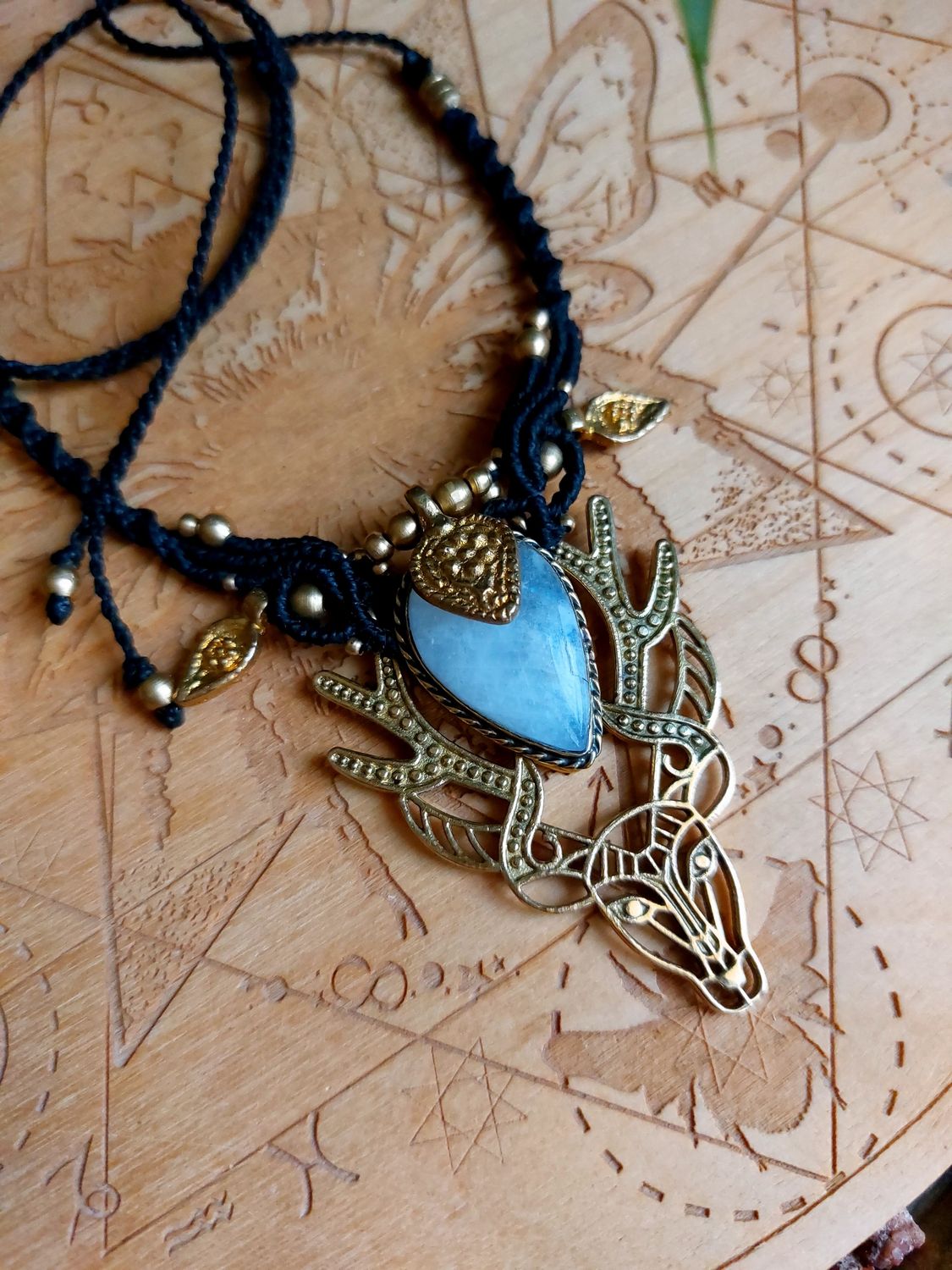 Deer totem pendant 