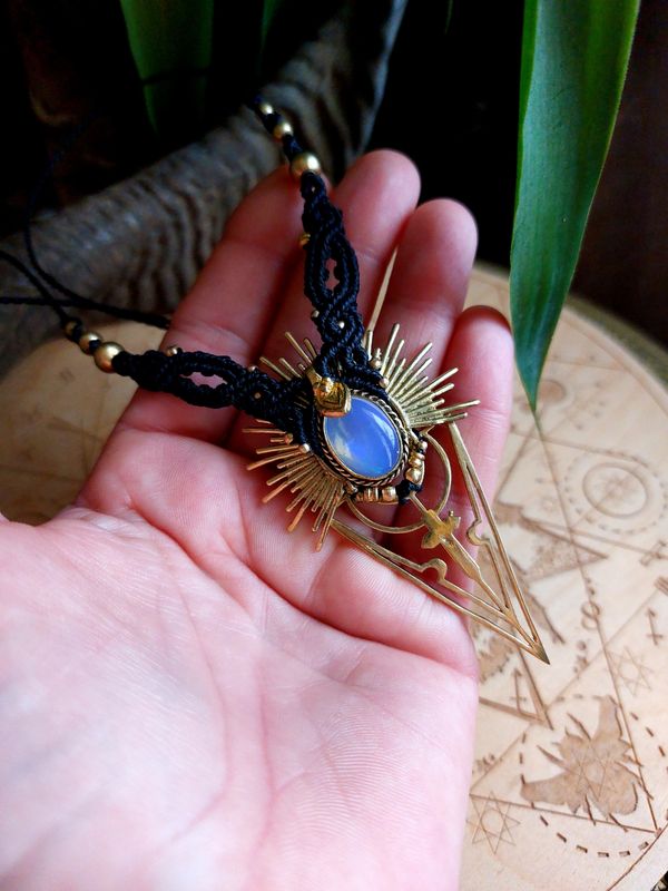 Solar sigil pendant 