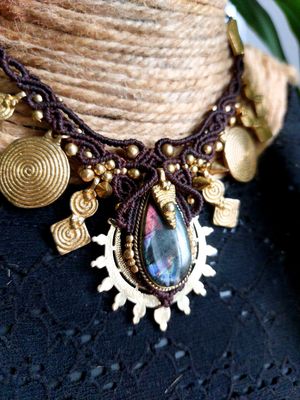 Necklace spectrolite 