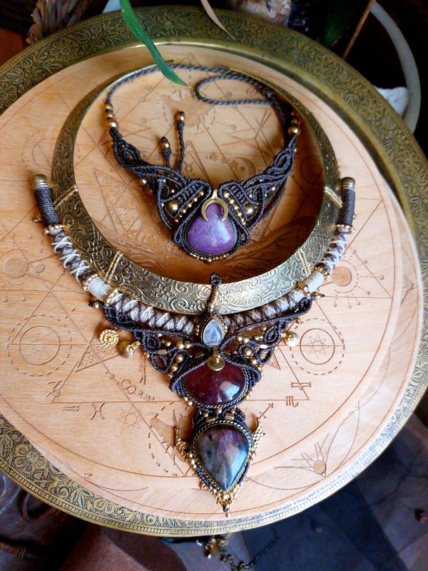 Custom goddess necklace set