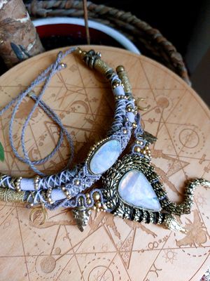 Lunith coil necklace