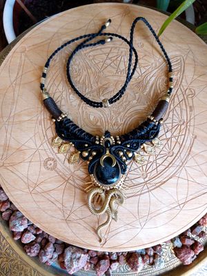  Black agate Necklace 