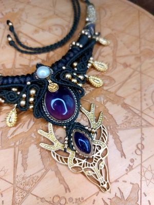 Deer totem necklace