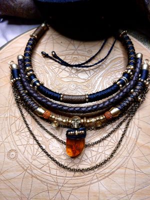 Baltic Amber worrior choker