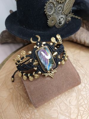 Chunky black bracelet