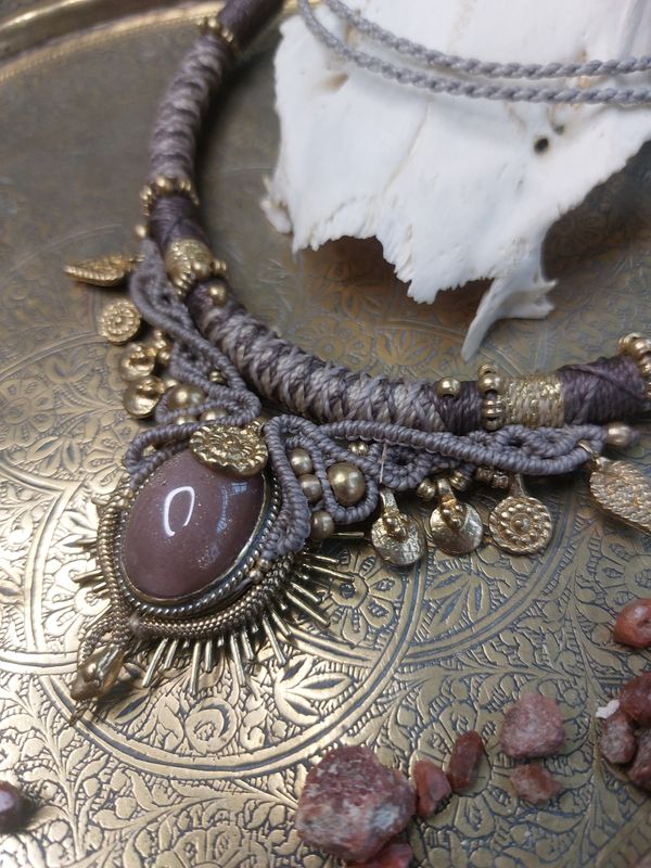 Peach Moonstone Talisman