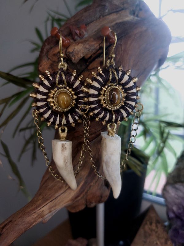 Antler earrings