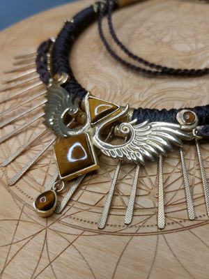 Celestial Wing Tiger’s Eye Necklace
