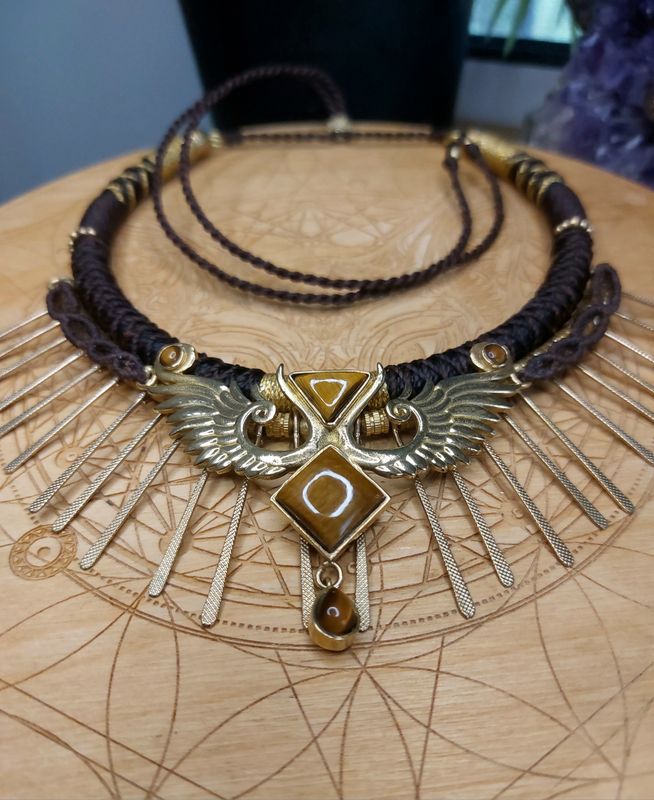 Celestial Wing Tiger’s Eye Necklace