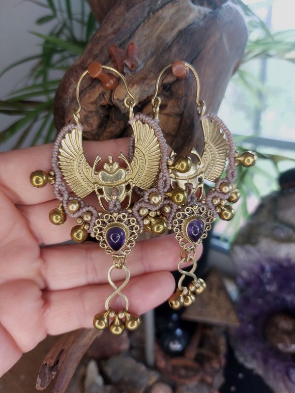 Mystic amethyst  earrings
