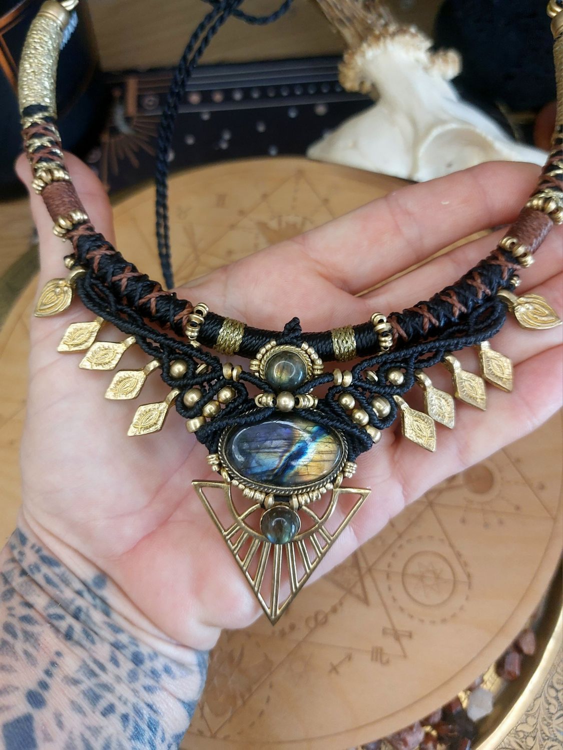 Midnight oracle necklace