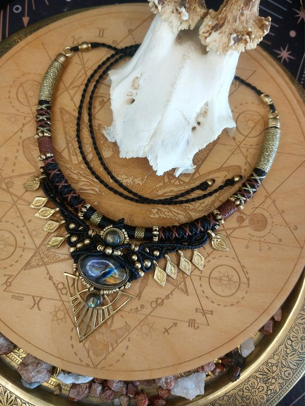 Midnight oracle necklace