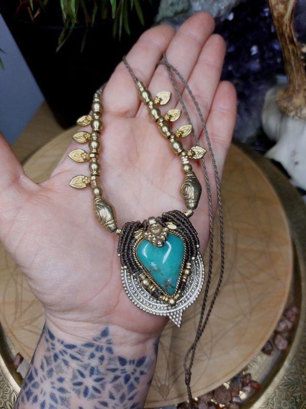 Chrysoprase Heart Necklace