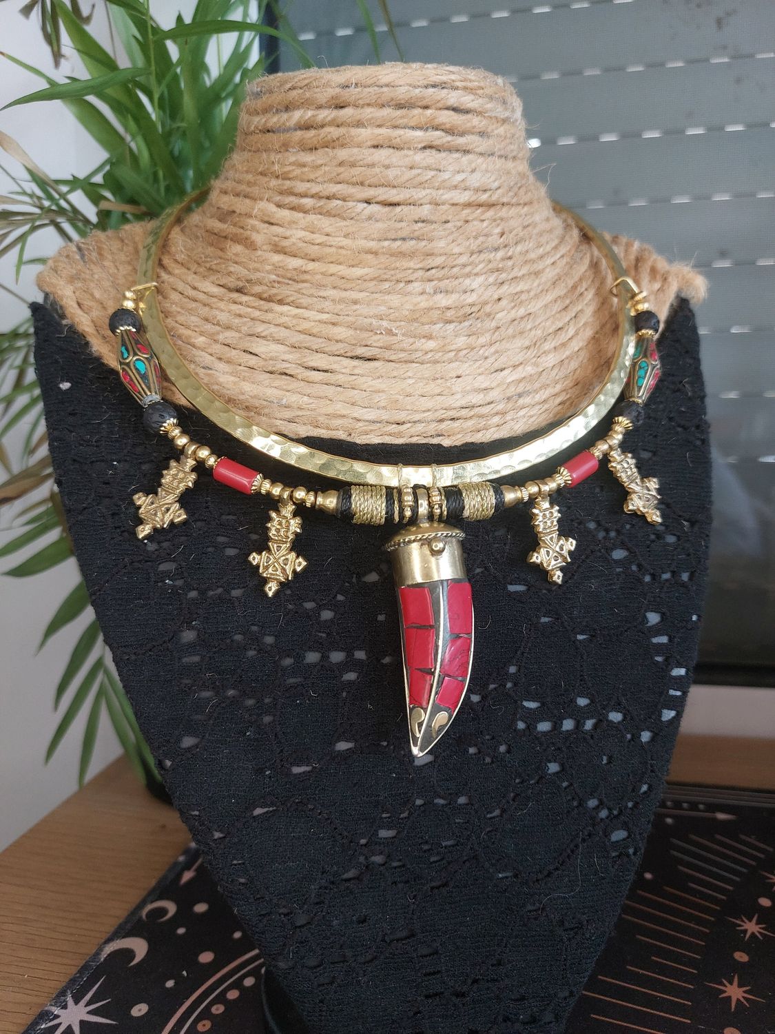 Red Moon Talisman Choker