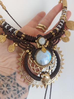 Moonlit Raven necklace