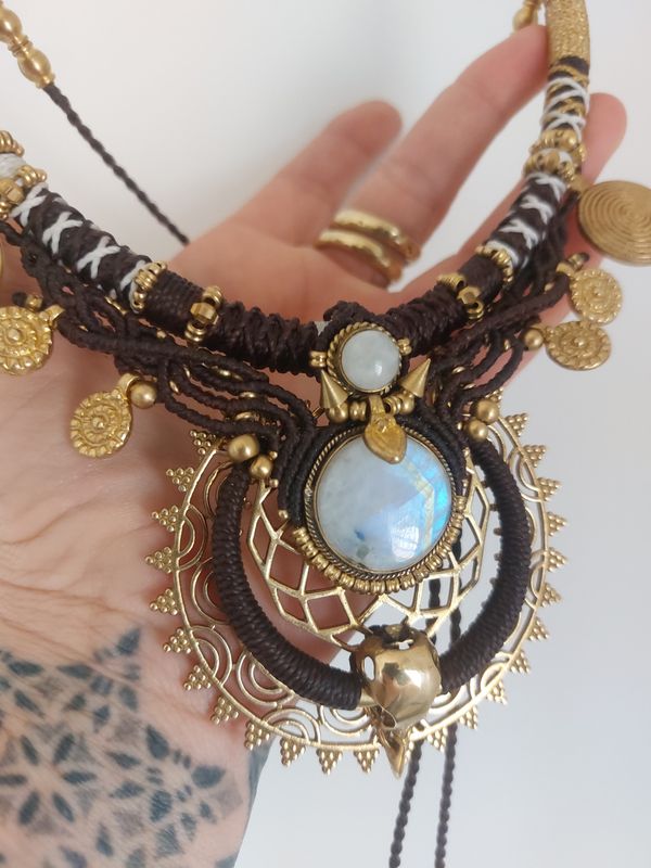 Moonlit Raven necklace