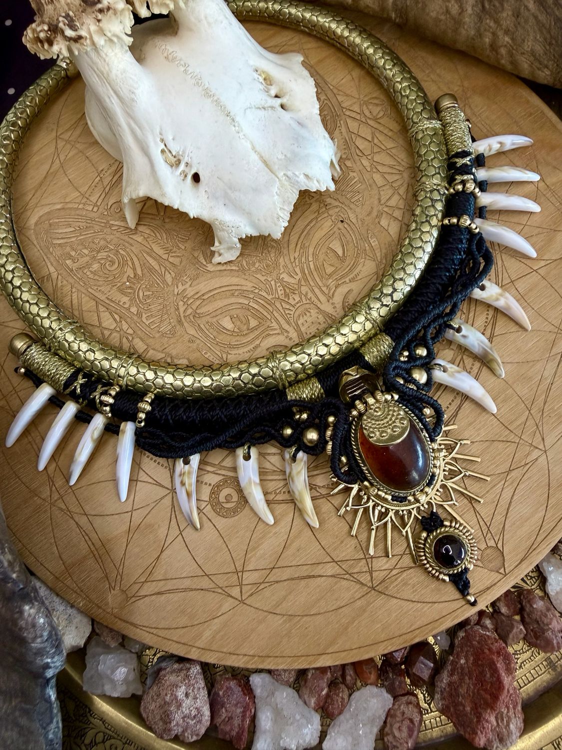 Custom Choker And Earrings