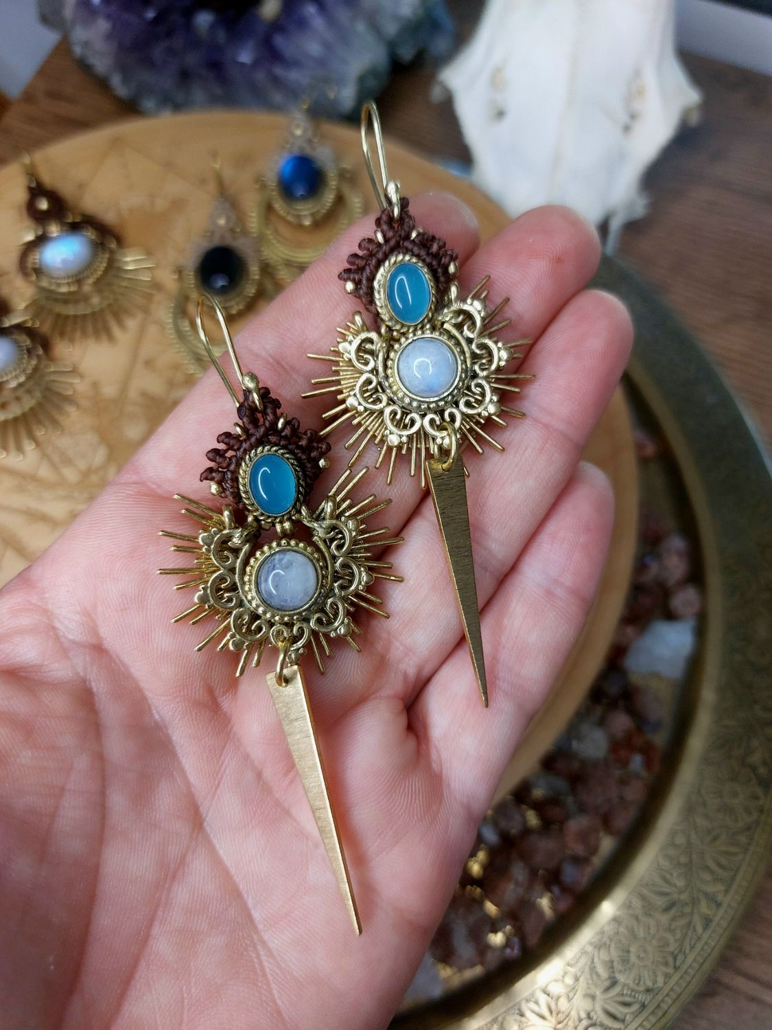 Moonwater Halo Earrings