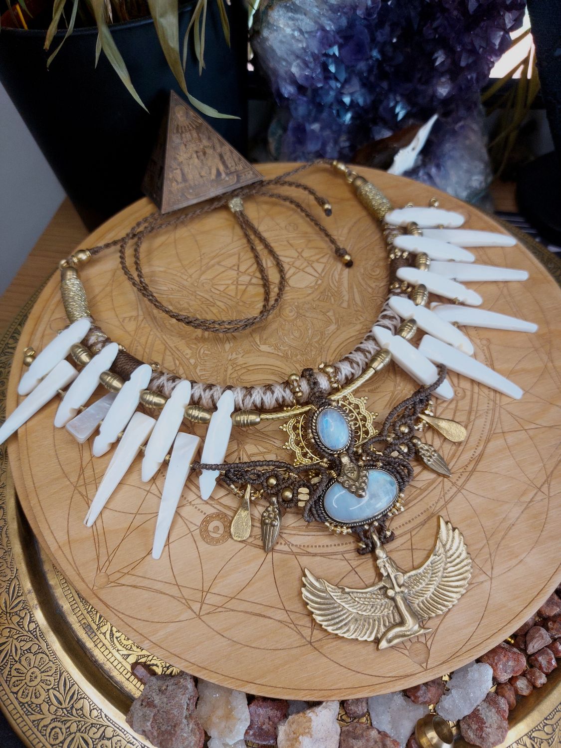 Isis Moonstone Necklace 