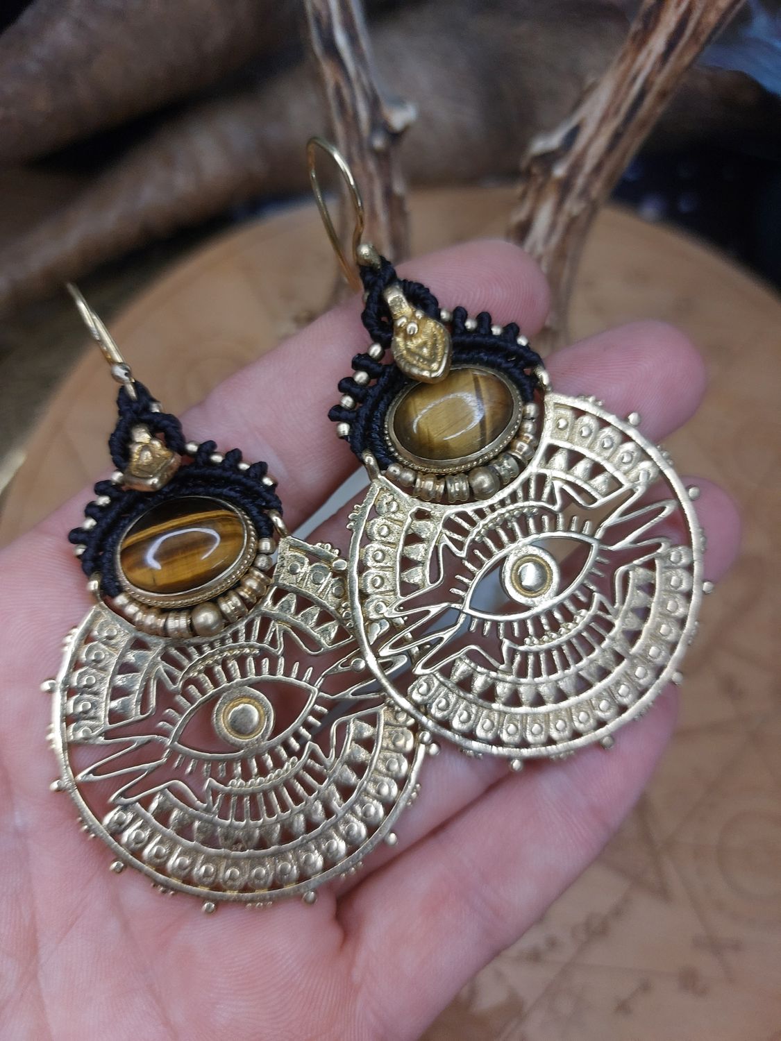 Tiger Eye Oracle Earrings