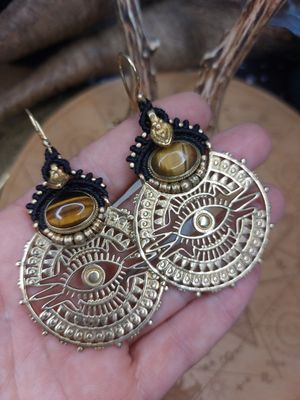 Tiger Eye Oracle Earrings