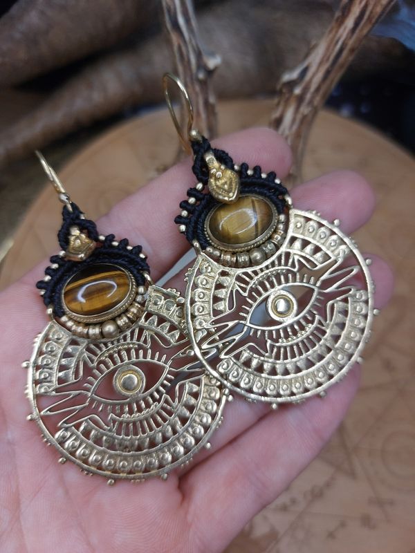 Tiger Eye Oracle Earrings
