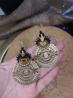 Tiger Eye Oracle Earrings