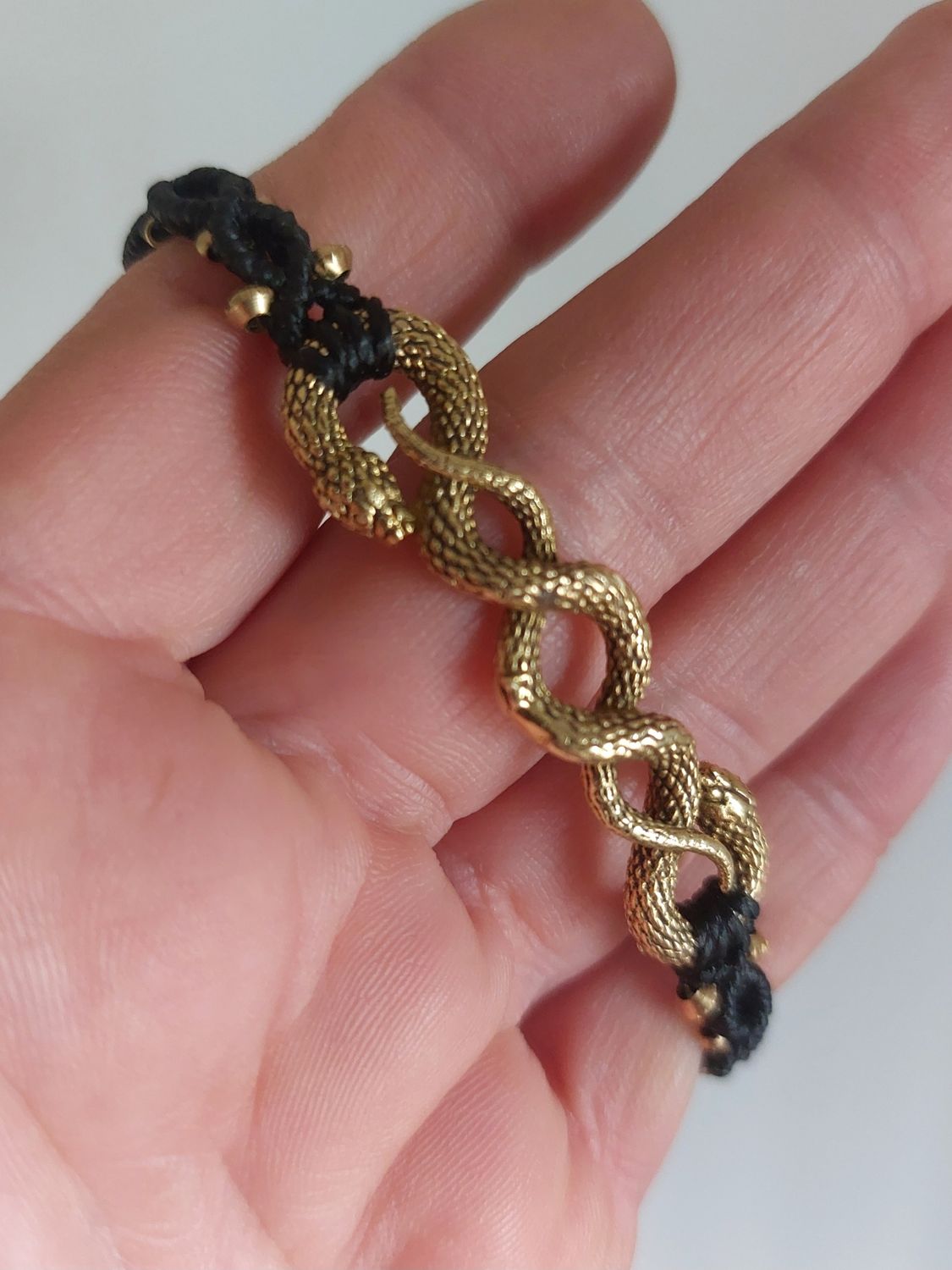 Infinity Serpent Macrame Bracelet