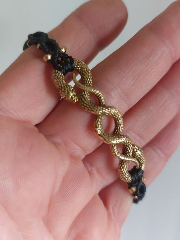 Infinity Serpent Macrame Bracelet